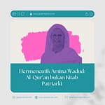 Pada artikel yang ditulis oleh Asma Barlas berjudul “Amina Wadud’s hermeneutics of the Qur’an: Women rereading sacred texts” mengeksplorasi pemikiran hermeneutik Amina Wadud, khususnya dalam pengulangan interpretasi atas konsep perempuan.

Amina Wadud sebagai intelektual yang mempertanyakan kesetaraan dan juga menegaskan bahwa antara laki-laki dan perempuan memiliki ekualitas yang sama, tanpa ada perbedaan apapun. Asma Barlas dalam bagian ini memasukkan Amina Wadud terhadap intelektual muslim kontemporer dan Al-Qur’an yang membentuk beberapa alasan.

#jalanhijrah #hijrah #perempuan #perempuanhijrah #pemudahijrah #aminahwadud #patriarki #patriarchy